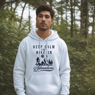 Moletom Mantenha Calma E Caminhe Com Hoodie