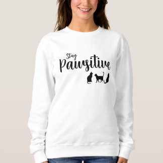Moletom Mantenha o Gato Preto Pawsitivo