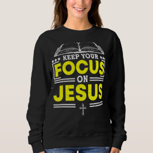 Moletom Mantenha o seu foco no Estudo de Bíblia de Jesus, 