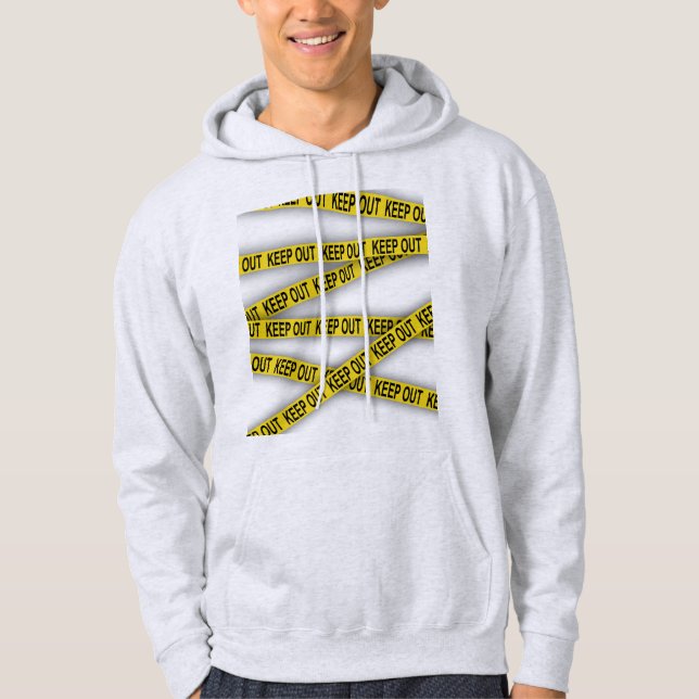 Moletom Mantenha-se afastado não atravesse a fita da políc (Frente)