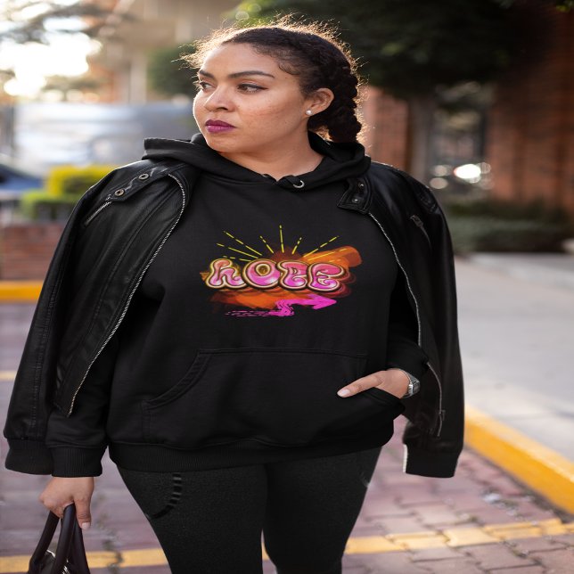 Moletom Mantenha-se inspirado no gráfico HOPE do Grafite (Criador carregado)