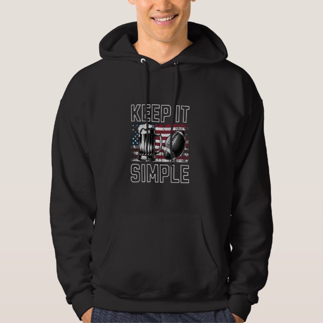 Moletom Mantenha Simples Colégio De Beer Futebol Engraçado (Frente)