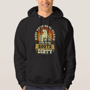 Moletom Mantenha Sua Alma Limpa Botas Suja Cowgirl Bar Ret
