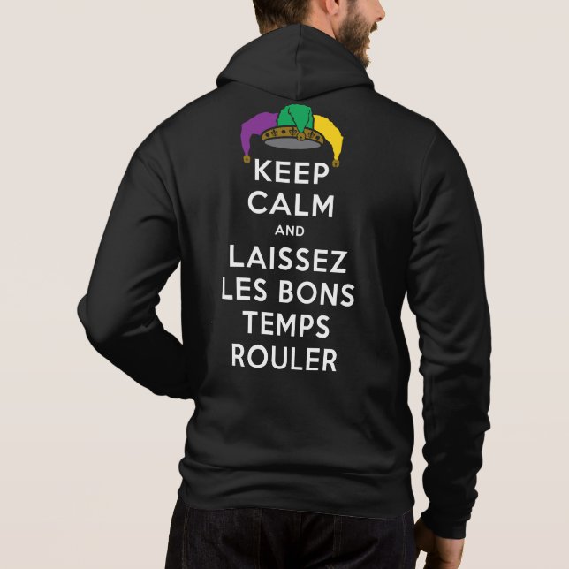 Moletom MANTER CALM e LAISSEZ LES BONS TEMPS ROULER (Verso)