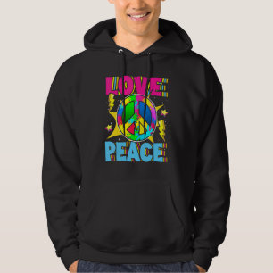 Moletom Mão da Paz Tie Dye Dedo Liberdade Flor Hippie C