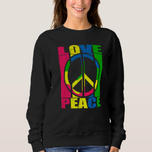 Moletom Mão de Paz Tie Dye Dedo Liberdade Flor Hippie C
