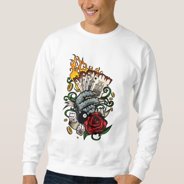 Moletom Mão Dos Cartões (Frente)