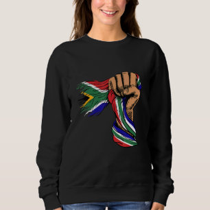 Moletom MÃO SEGURA BANDEIRA ANTIGA Bandeira da África do S