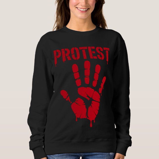 Moletom Mãos Fora Proteste Nossos Direitos Voto Futuro (Frente)