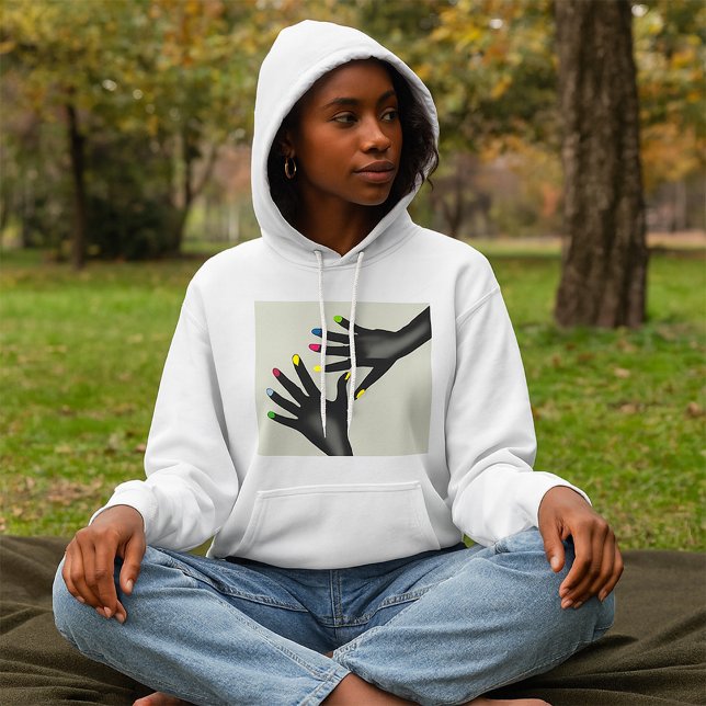 Moletom Mãos Negras Com Unhas Pintadas (Criador carregado)