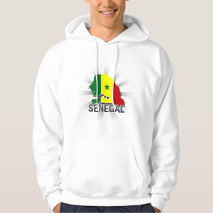 Moletom Mapa 2,0 da bandeira de Senegal