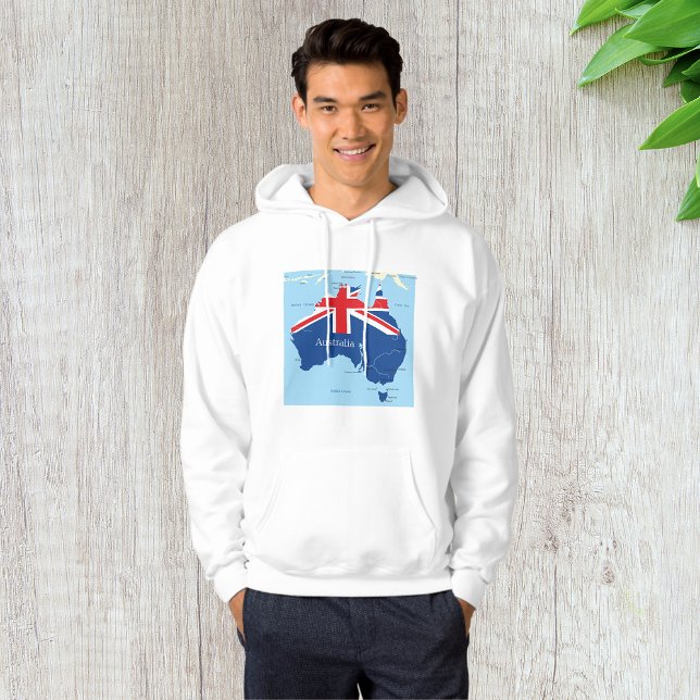 Moletom Mapa Da Austrália Mens Hoodie (Criador carregado)