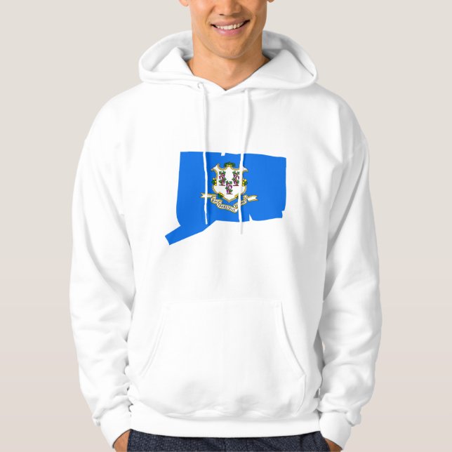 Moletom Mapa da bandeira de Connecticut (Frente)
