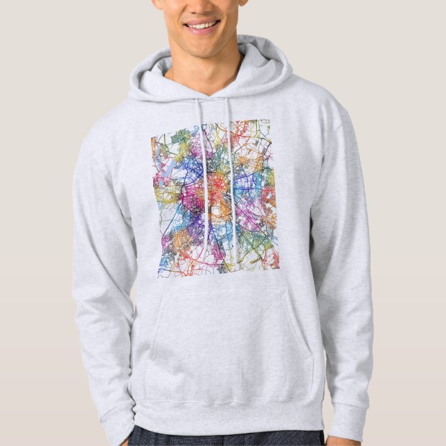 Moletom Mapa da Cidade de Berlim Alemanha (Frente)