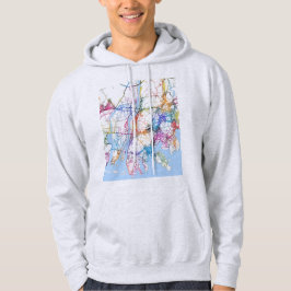 Moletom Mapa da Cidade de Busan Coreia do Sul