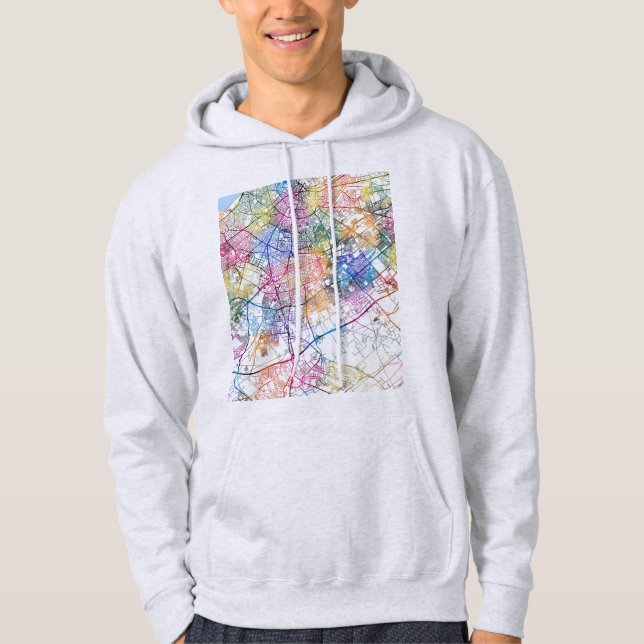 Moletom Mapa da Cidade de Casablanca Marrocos (Frente)