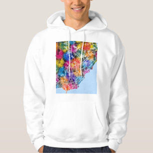 Moletom Mapa da Cidade de Davao Filipinas