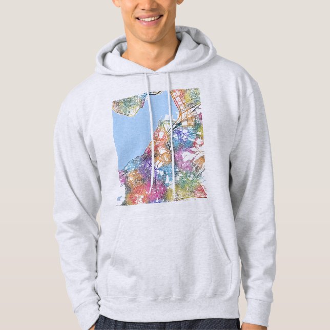 Moletom Mapa da Cidade de Esmirna Turquia (Frente)