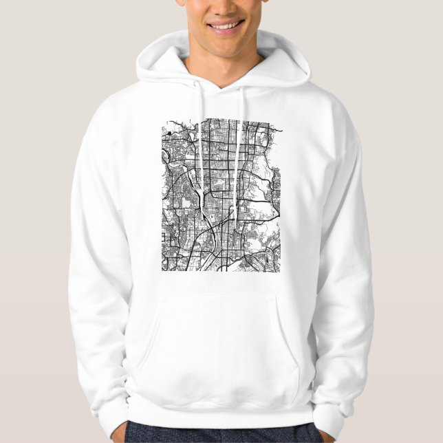 Moletom Mapa da Cidade de Kyoto Japão (Frente)