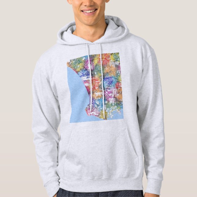 Moletom Mapa da Cidade de Los Angeles Califórnia (Frente)