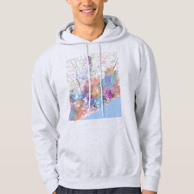 Moletom Mapa da Cidade de Mogadíscio Somália (Frente)