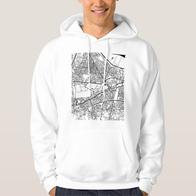 Moletom Mapa da Cidade de Patna Bihar (Frente)