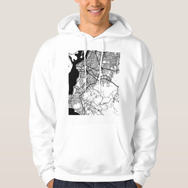 Moletom Mapa da Cidade de Porto Alegre Brasil (Frente)