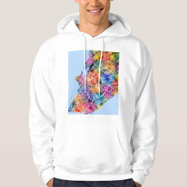 Moletom Mapa da Cidade de Salvador Brasil (Frente)