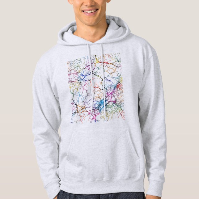 Moletom Mapa da Cidade de Shangrao China (Frente)