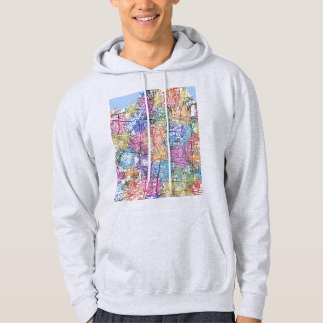 Moletom Mapa da Cidade de Surabaya Indonésia (Frente)