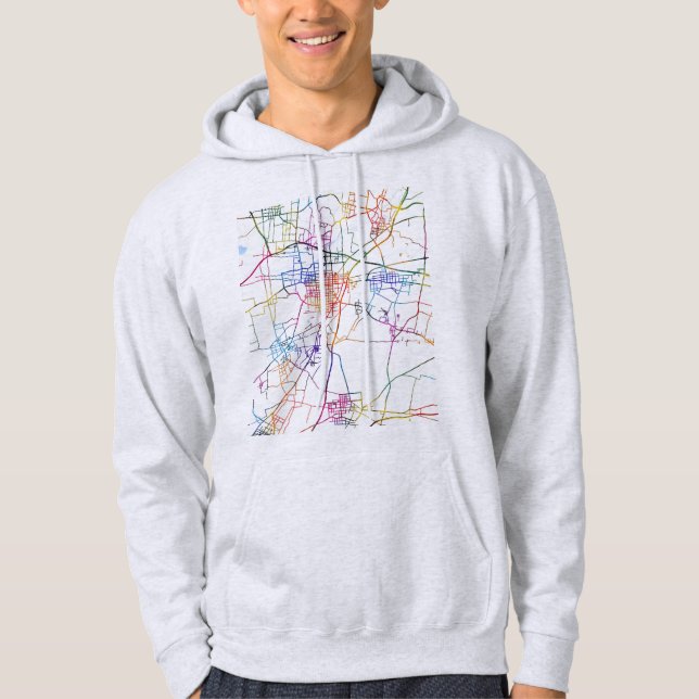 Moletom Mapa da Cidade de Xinxiang China (Frente)