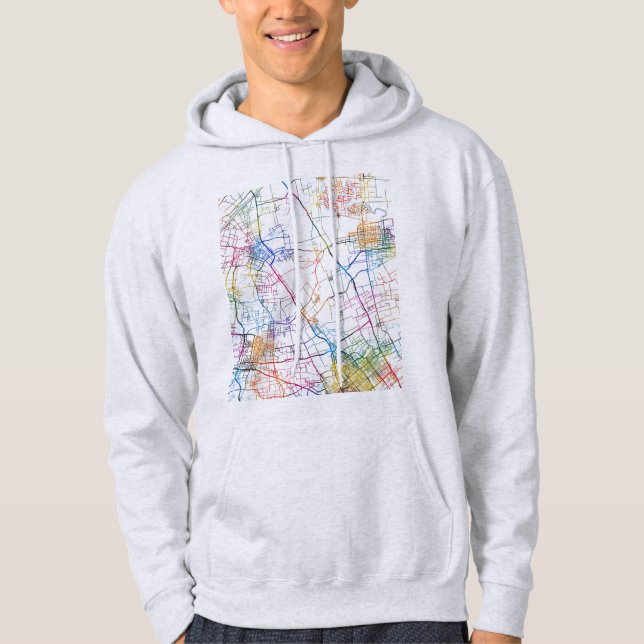Moletom Mapa da Cidade de Yancheng China (Frente)