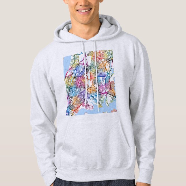 Moletom Mapa da Cidade do Bronx EUA (Frente)