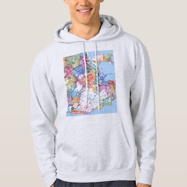 Moletom Mapa da Cidade do Rio de Janeiro Brasil (Frente)