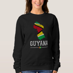 Moletom Mapa da Guiana e Souvenir da Bandeira Guiana Angu