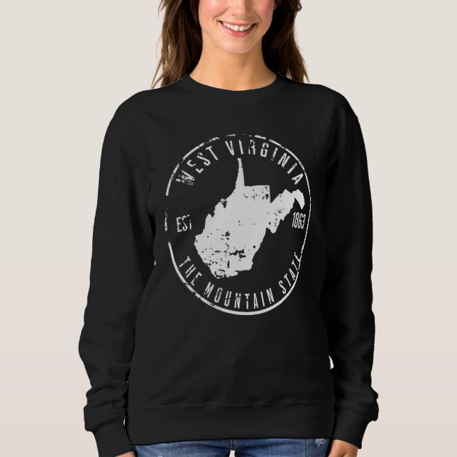 Moletom Mapa da Virgínia Ocidental (Frente)