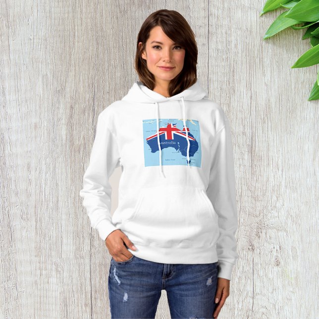 Moletom Mapa Das Mulheres Australianas Hoodie (Criador carregado)