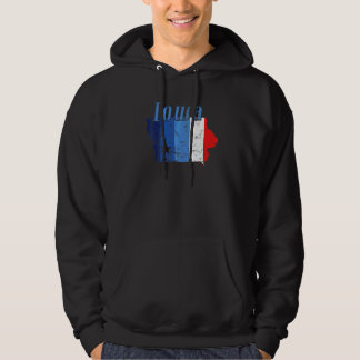 Moletom Mapa de Contorno do Estado de Iowa Americano