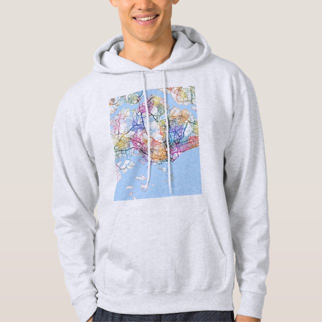 Moletom Mapa de Singapura (Frente)