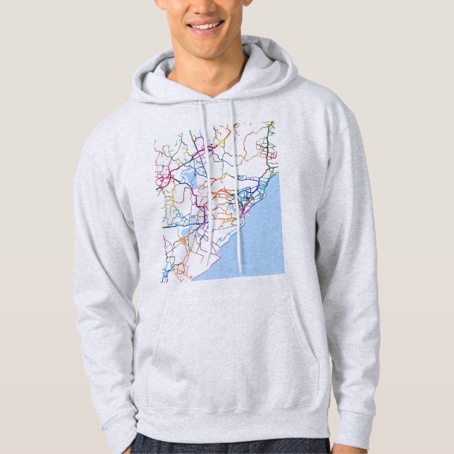 Moletom Mapa de Visakhapatnam Andhra Pradesh (Frente)