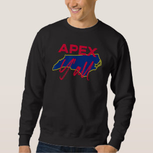 Moletom Mapa do Estado do Orgulho Nc Yall da Apex Carolina