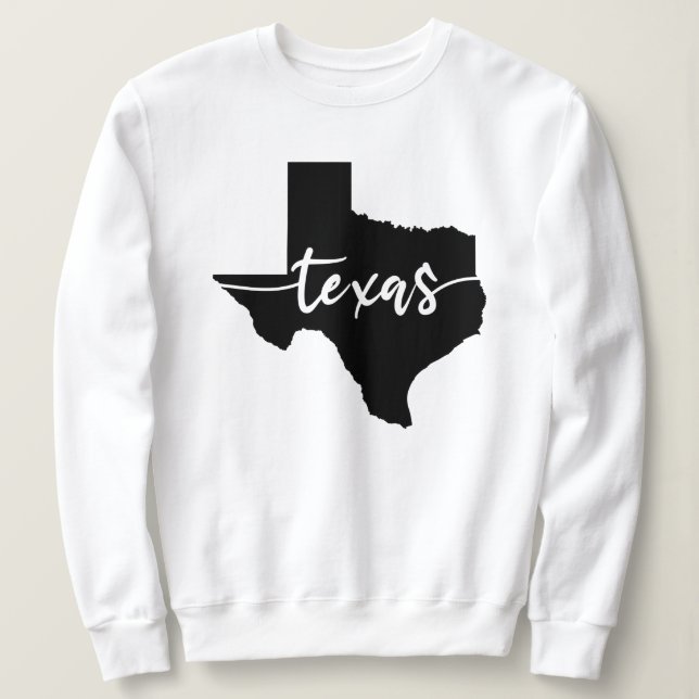 Moletom Mapa do Estado do Texas EUA (Frente do Design)