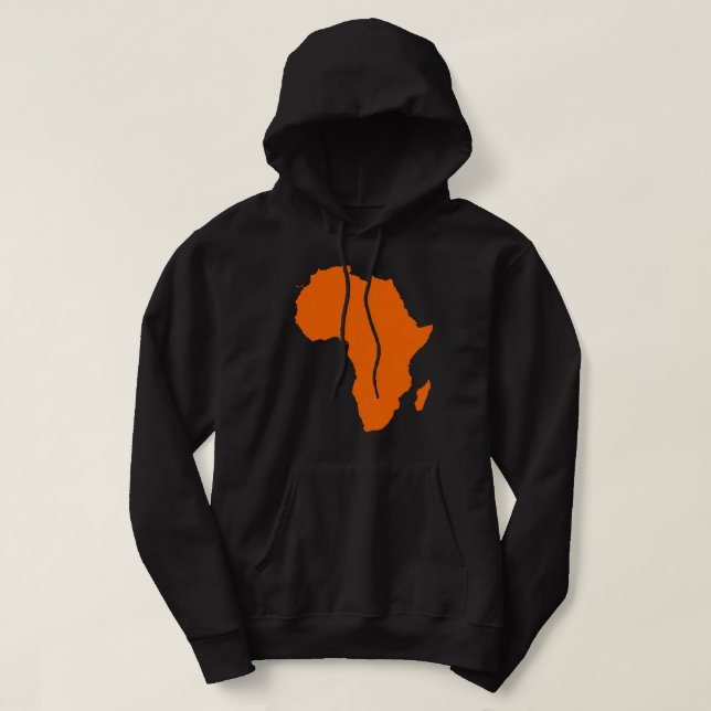 Moletom Mapa do Hoodie Africano (Frente do Design)