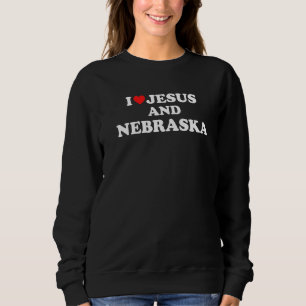 Moletom Mapa Dos Eua Cristão Orgulhoso Eu Amo Jesus E Nebr