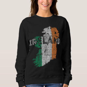 Moletom Mapa irlandês e bandeira Souvenir - Irlanda em dif