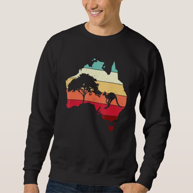 Moletom Mapa Legal da Austrália Canguru Arco-íris Australi (Frente)