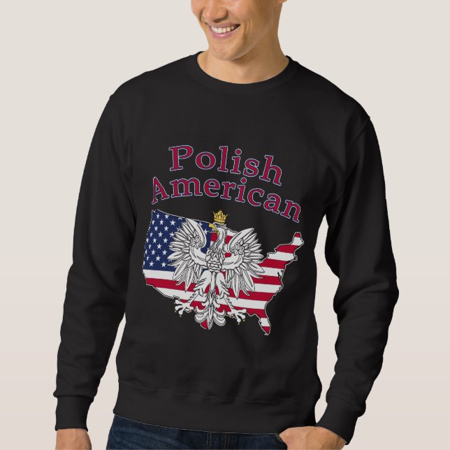 Moletom Mapa Polonês Americano (Frente)