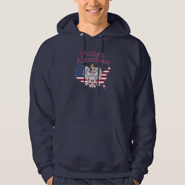 Moletom Mapa Polonês Americano (Frente)