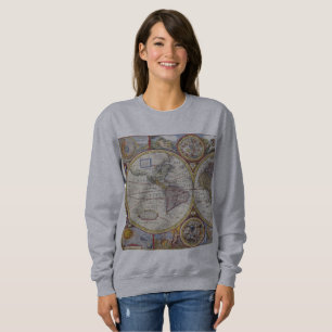 Moletom Mapa Thunder_Cove do vintage do viajante de mundo