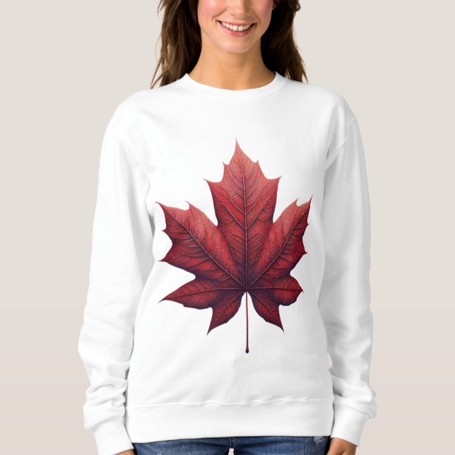 Moletom Maple Leaf Shirt, Apparel, Fall Clothing (Frente)